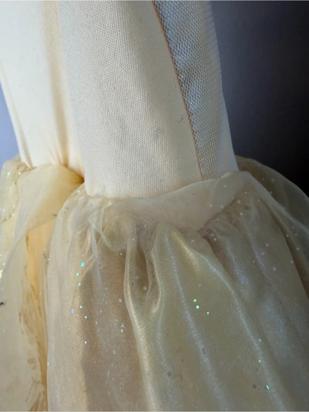 Yellow Princess Belle Tulle Costume Dress for Kids